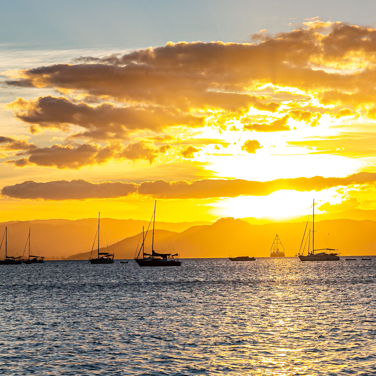 Pôr do Sol no Cacupé em Florianópolis, Natureza, Mar, Vista, Beira mar