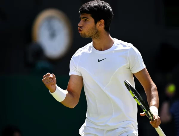 Tênis: Carlos Alcaraz em Wimbledon 2023, pura determinação