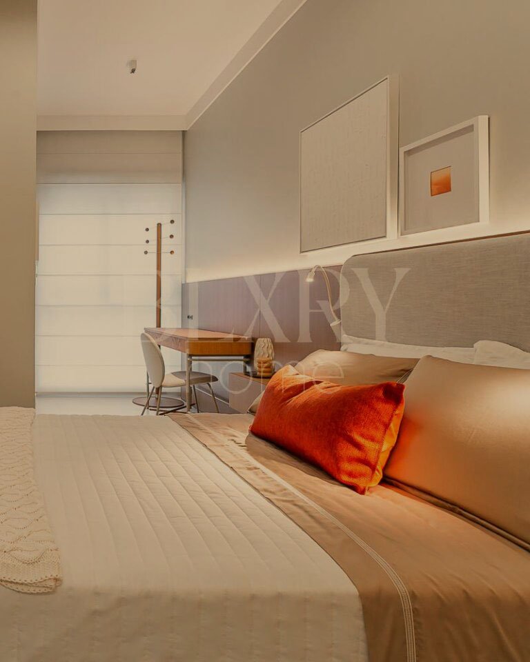 Apartamento decorado no Yacht Club em Jurerê