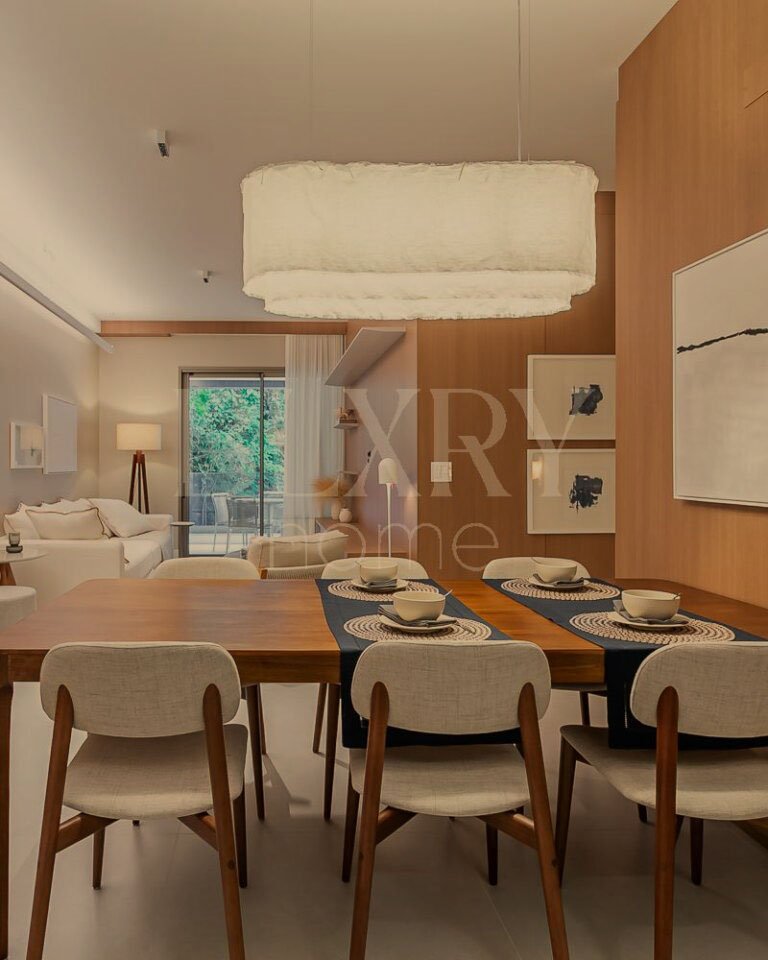Apartamento decorado no Yacht Club em Jurerê