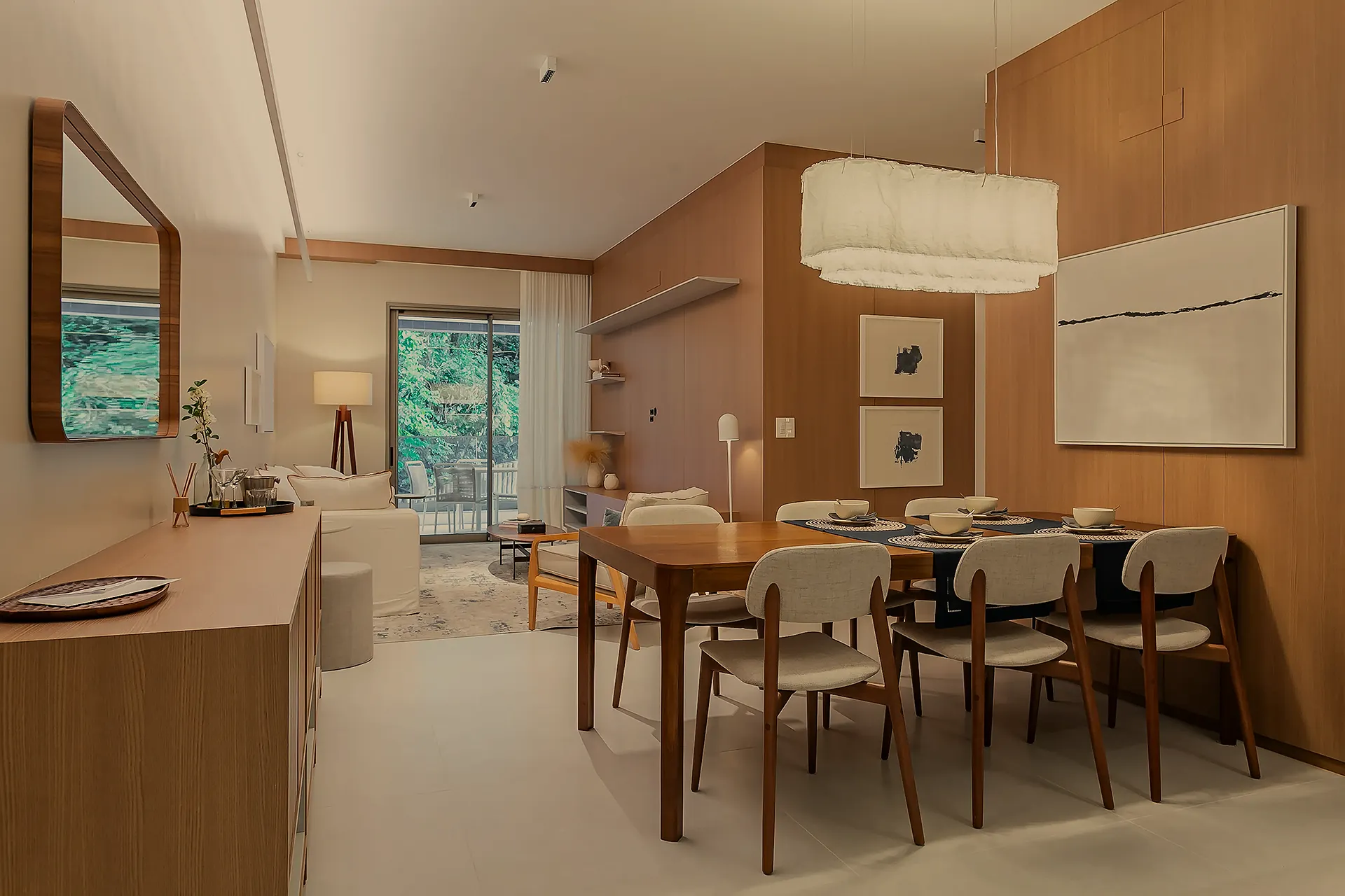 Apartamento decorado no Yacht Club em Jurerê