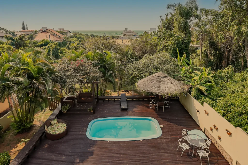 Casa com vista mar na Praia Brava