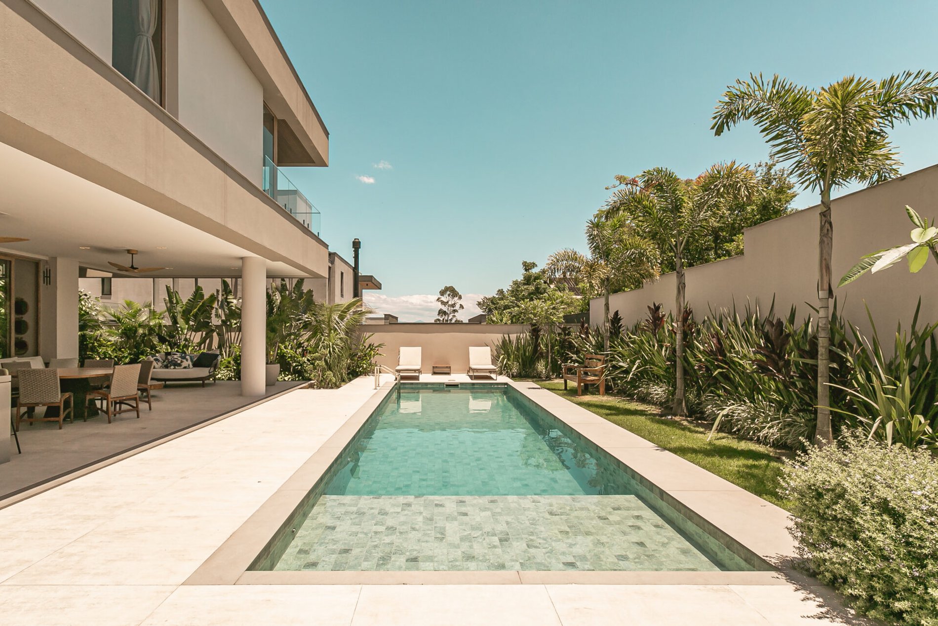 Casa com vista mar no Cacupé