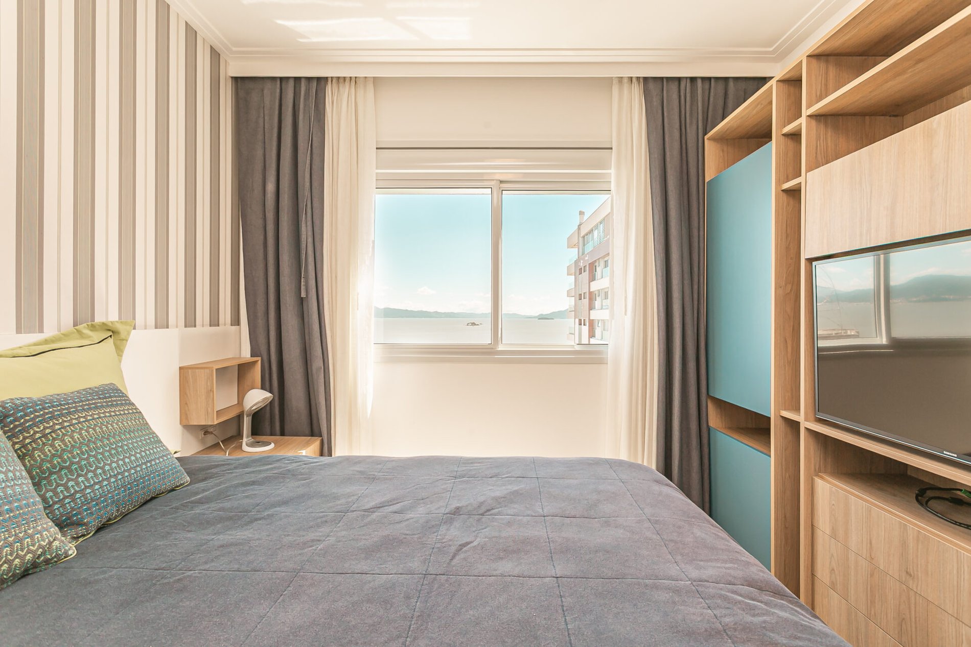 Apartamento 3 suítes com vista mar na Beira-mar