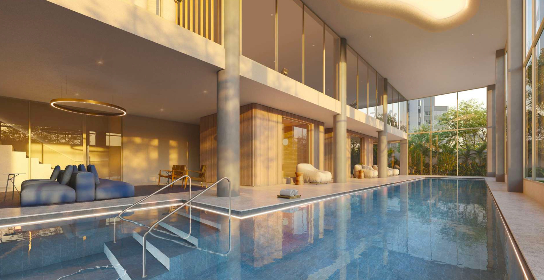 D/Sense: Apartamentos de Luxo de 3 a 4 Suítes Frente ao Mar