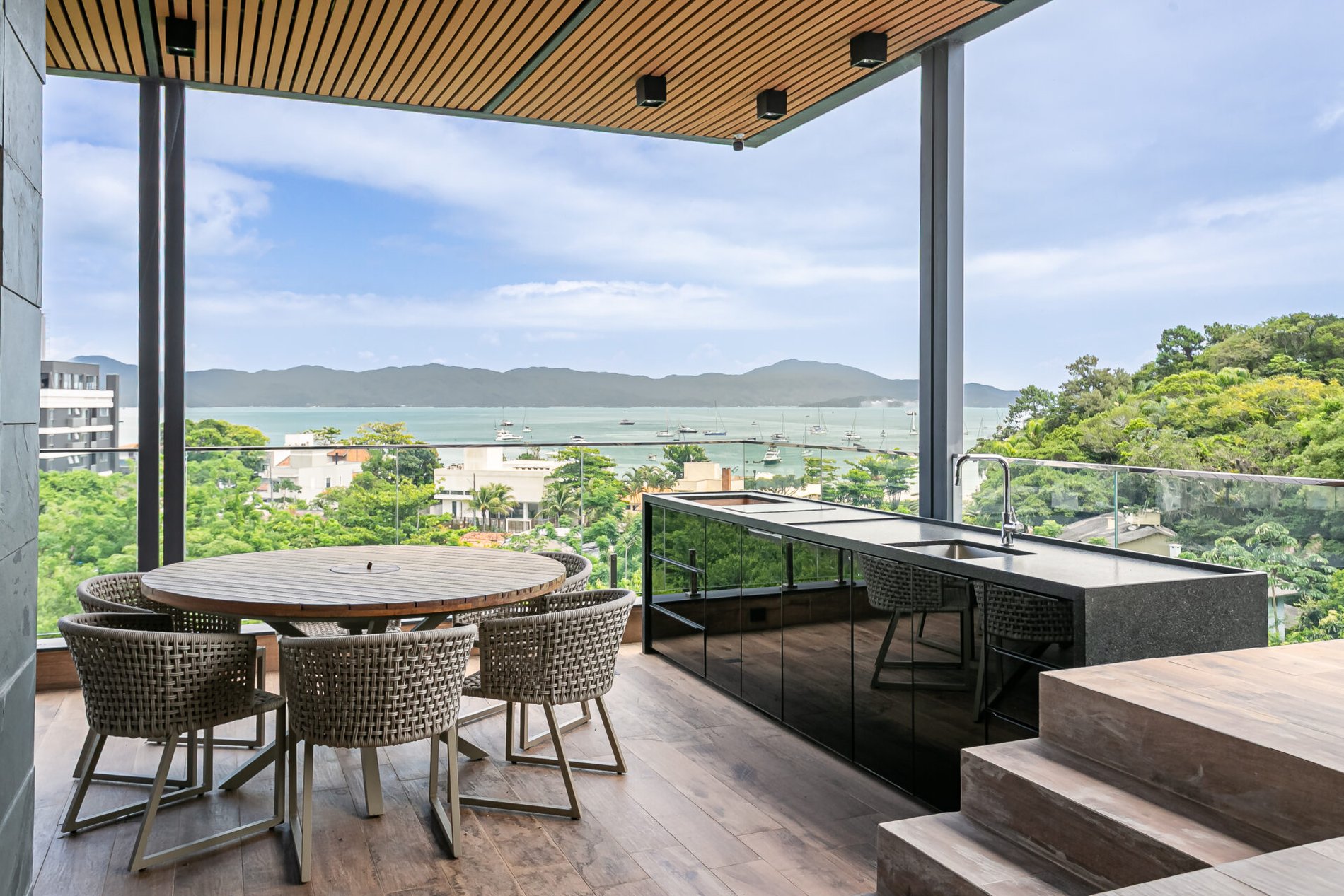 Casa com vista mar em Jurerê