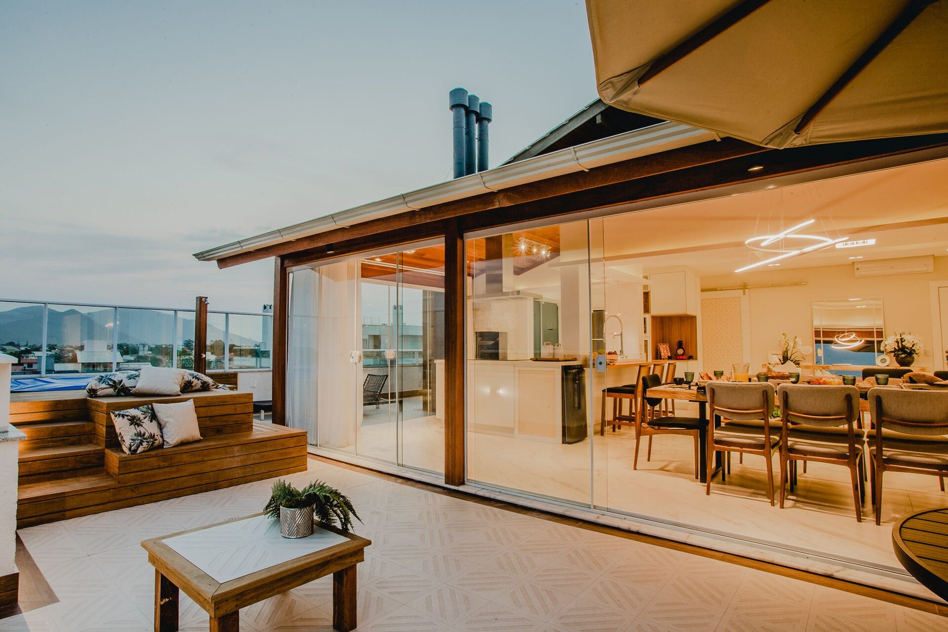 Cobertura vista mar no Campeche